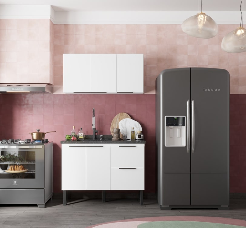 COZIMAX - GABINETE CISNE 1,20MT BRANCO